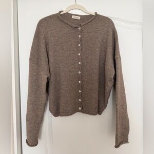Roolee Rolled Collar cardigan